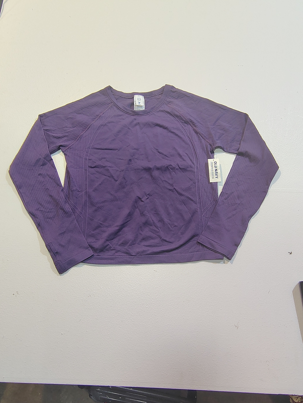 Old Navy Purple Long Sleeve Kids Tee